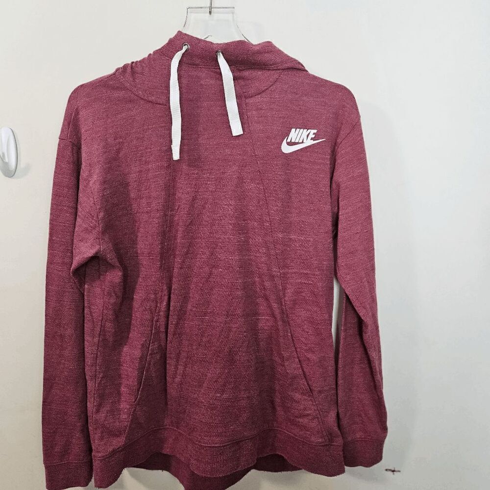Nike Hoodie High Neck Pullover Goodie Womens Red Size Small